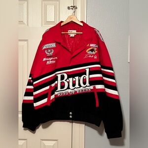 Chase Authentics Dale Earnhardt jr. BUDWEISER BUD Nascar Jacket Coat RN 93965 XL